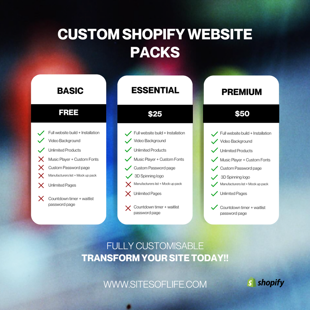 ESSENTIAL SHOPIFY THEME by @sitesoflife + FREE INSTALLATION